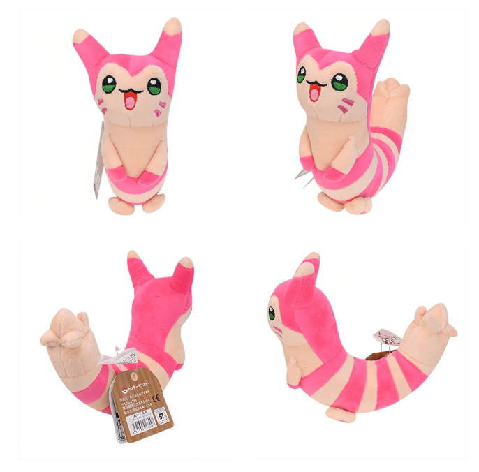 Pokemon Plush: Furret Shiny (pink) 5.5